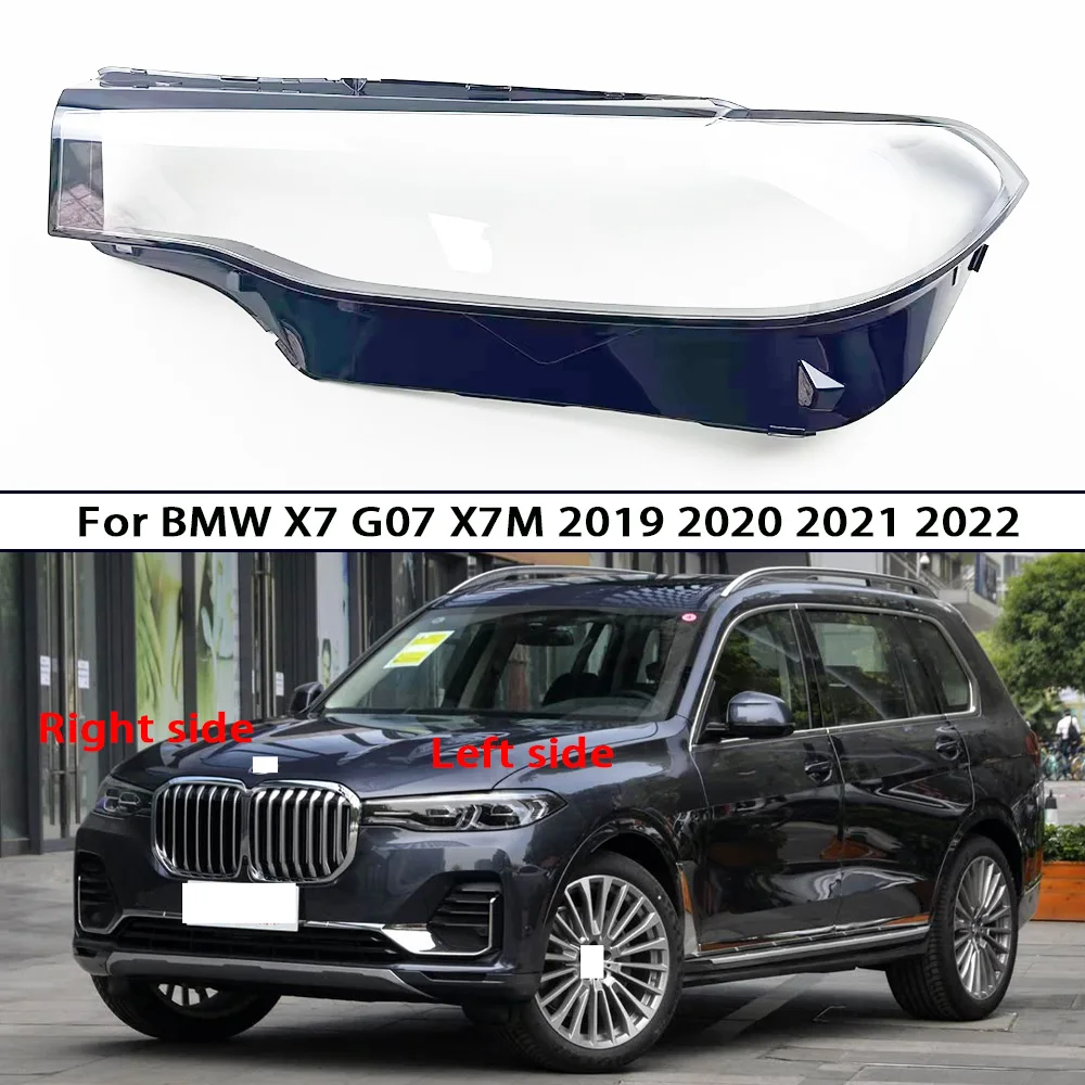 

Headlight Shade Transparent Lampshade For BMW X7 G07 X7M 2019 2020 2021 2022 Headlamp Cover Lamp Shell Headlights Lens