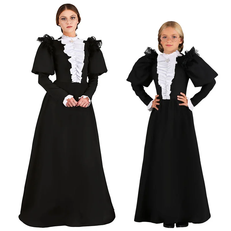 

Halloween Cosplay Costume Halloween Stage Performance Role Play American women's rights movement Susan Brownell Anthony Dress Up