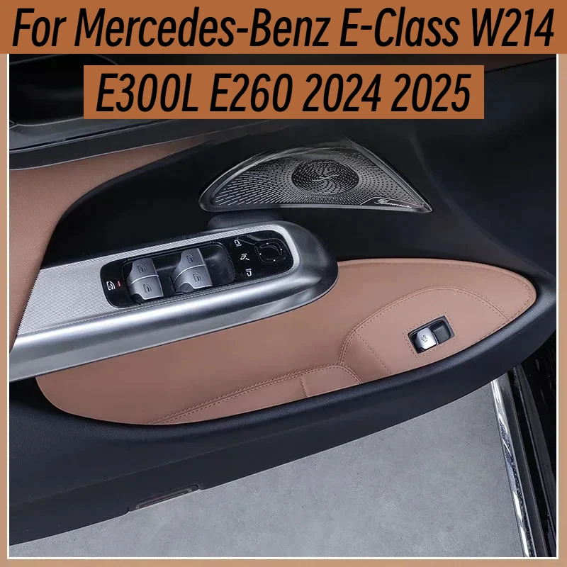 for W214 Car Door Side leather Storage Box Front Car Door Slot Storage Organizer for Mercedes-Benz E-Class W214 E300L E260 24-25