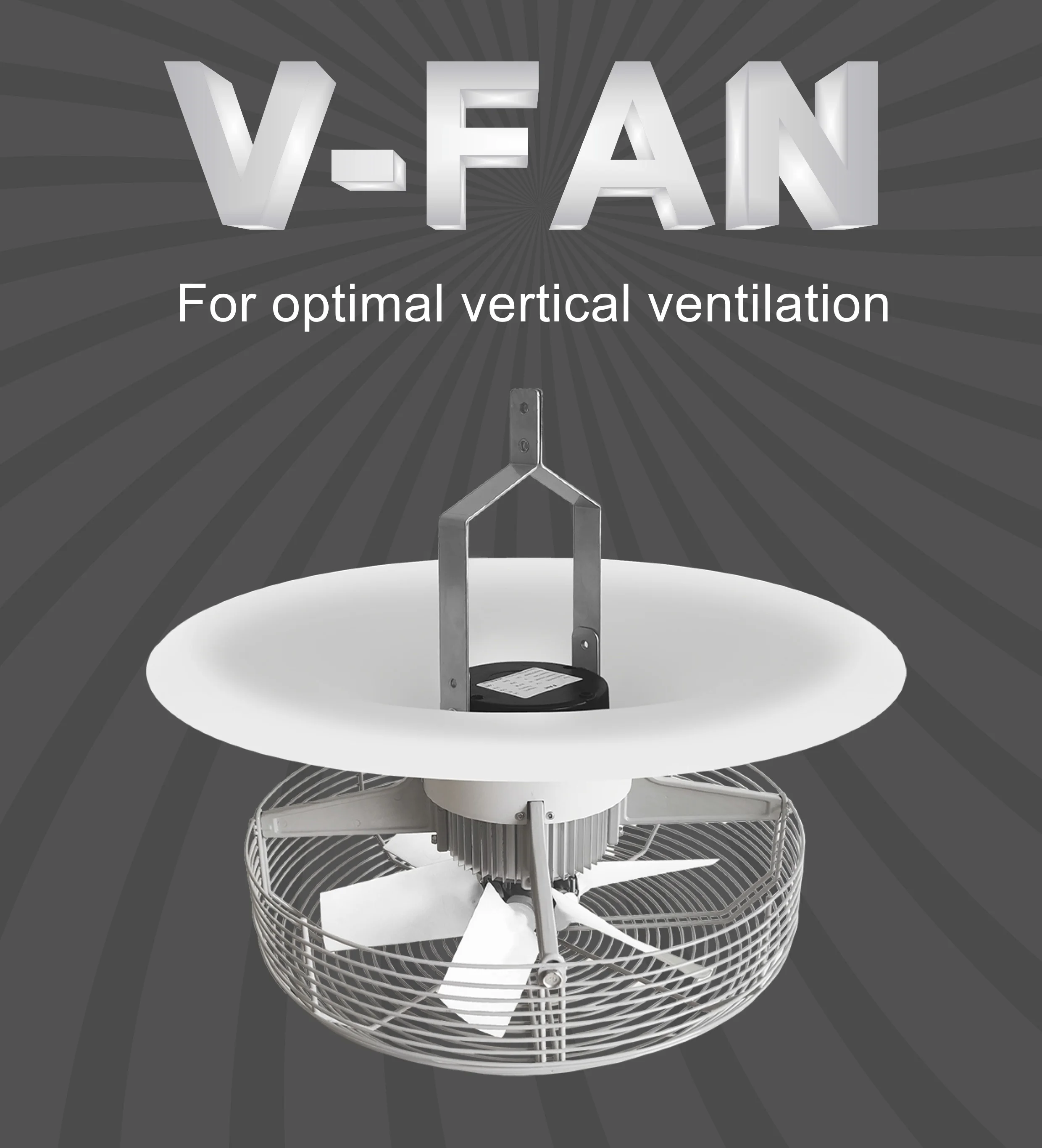 Vertical Ventilation Fan For Greenhouse Air Circulation