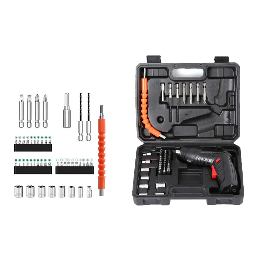 ポータブル電気コードレスドライバー、充電式リチウム電池、ドリル、ドライバー、3.6v