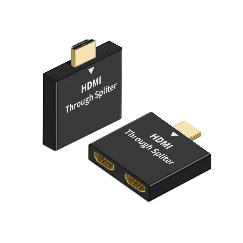 Hub 1080p hdmi męski do 2x hdmi żeński splitter adapter jeden na dwa na zewnątrz stacja dokująca hd do monitora pc macbook akcesoria do laptopa