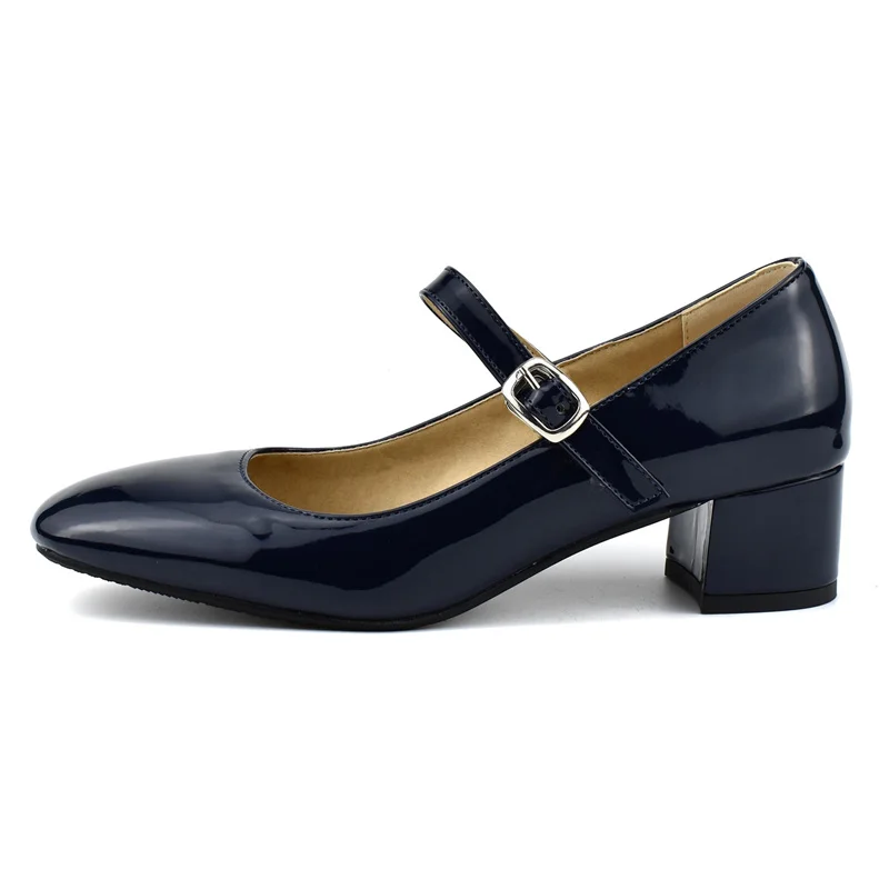 

Туфли женские на низком каблуке, удобные, туфли-лодочки, Стиль Мэри Джейн, Офисная Свадебная обувь, большие размеры 48