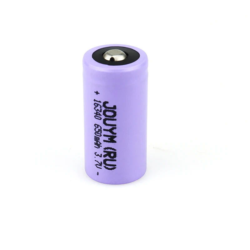 2024 New 2PCS/4PCS 16340 Li-ion Battery RCR123A 3.7V Battery 650mAh Rechargeable Battery
