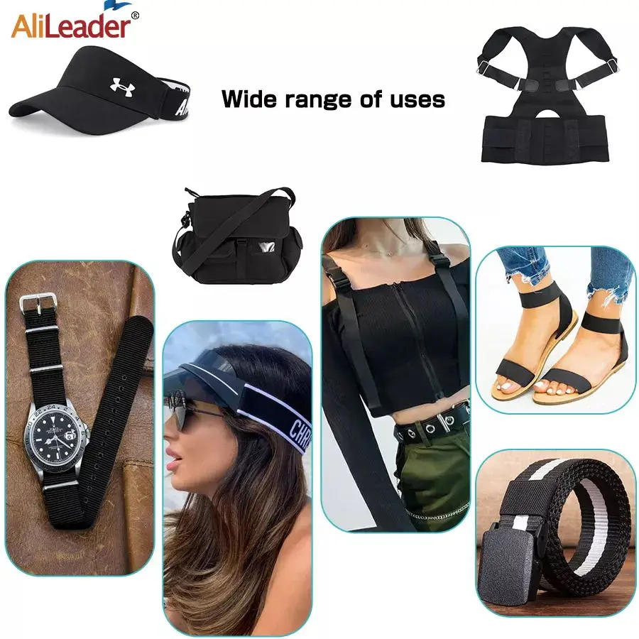 New Elastic Headband With Magictape 60cm 65cm Adjustable Wig Band For Fixed Lace Wig Width 2.5CM 3CM 3.5CM Edge Grip Band
