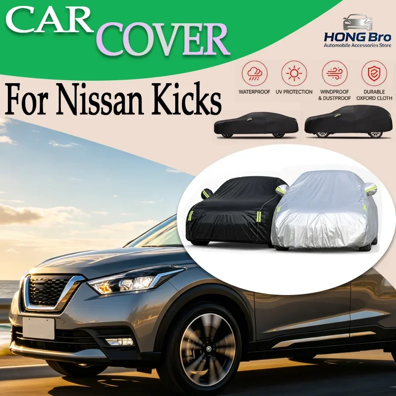 

Full Car Cover For Nissan Kicks 6-in-1 All Weather Waterproof Dustproof UV Proof Snowproof Scratch Resistant Outdoor Protection