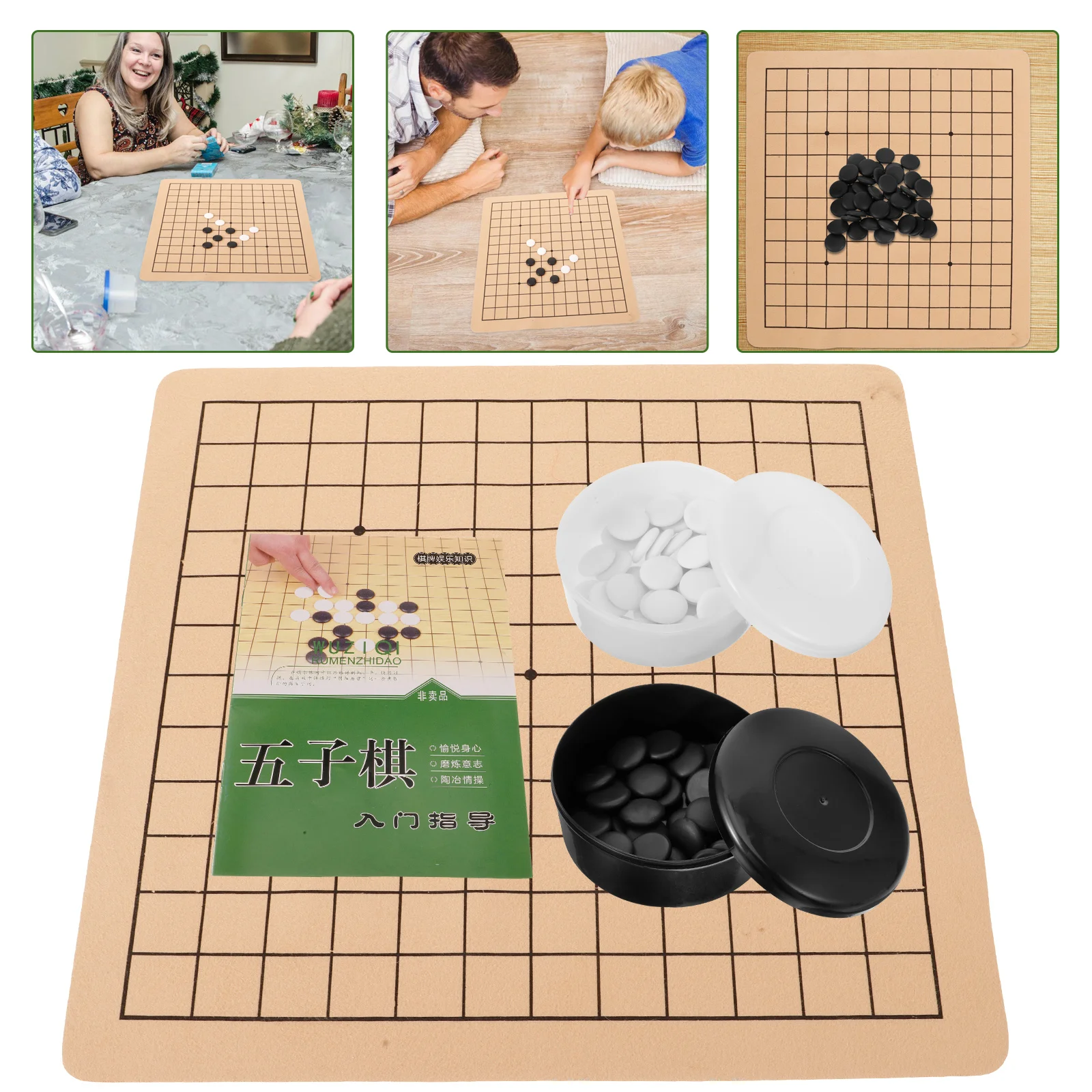 

Go Suit Chess for Kids Children Kit Weiqi Boards Toy Game Checkerboard Beginners