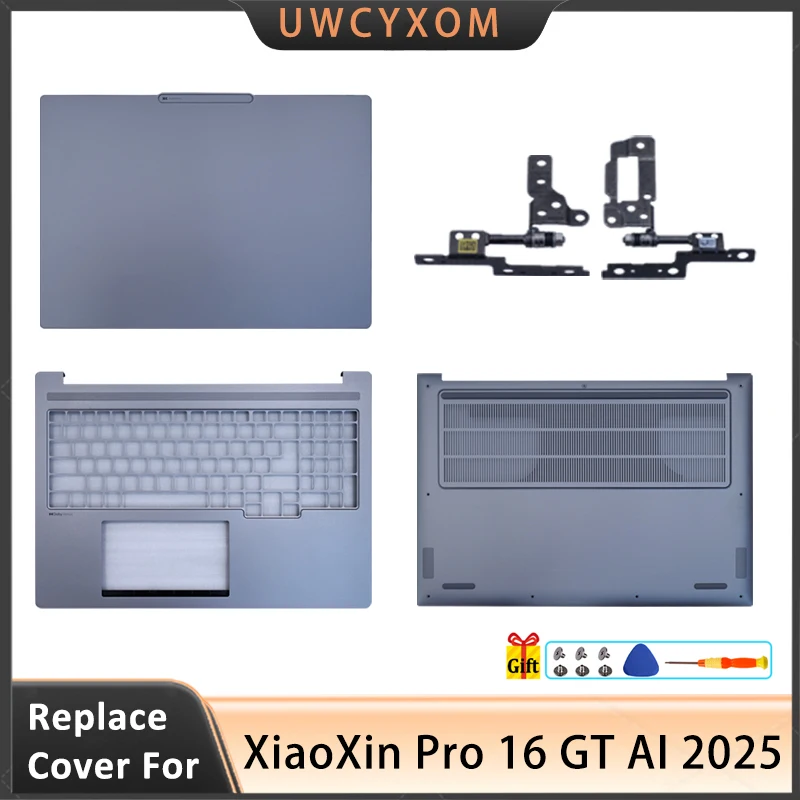 

New Laptop For XiaoXin Pro 16 GT AI 2025 LCD Back Cover/Palmrest/Bottom Case/Hinge