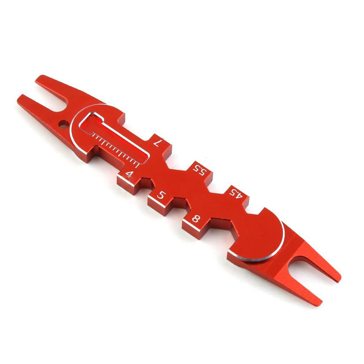 RC Model Car, Climbing Car, Flat Running Off-Road Vehicle, Shock Absorber Removal Tool, Multi-Functional Wrench,Red