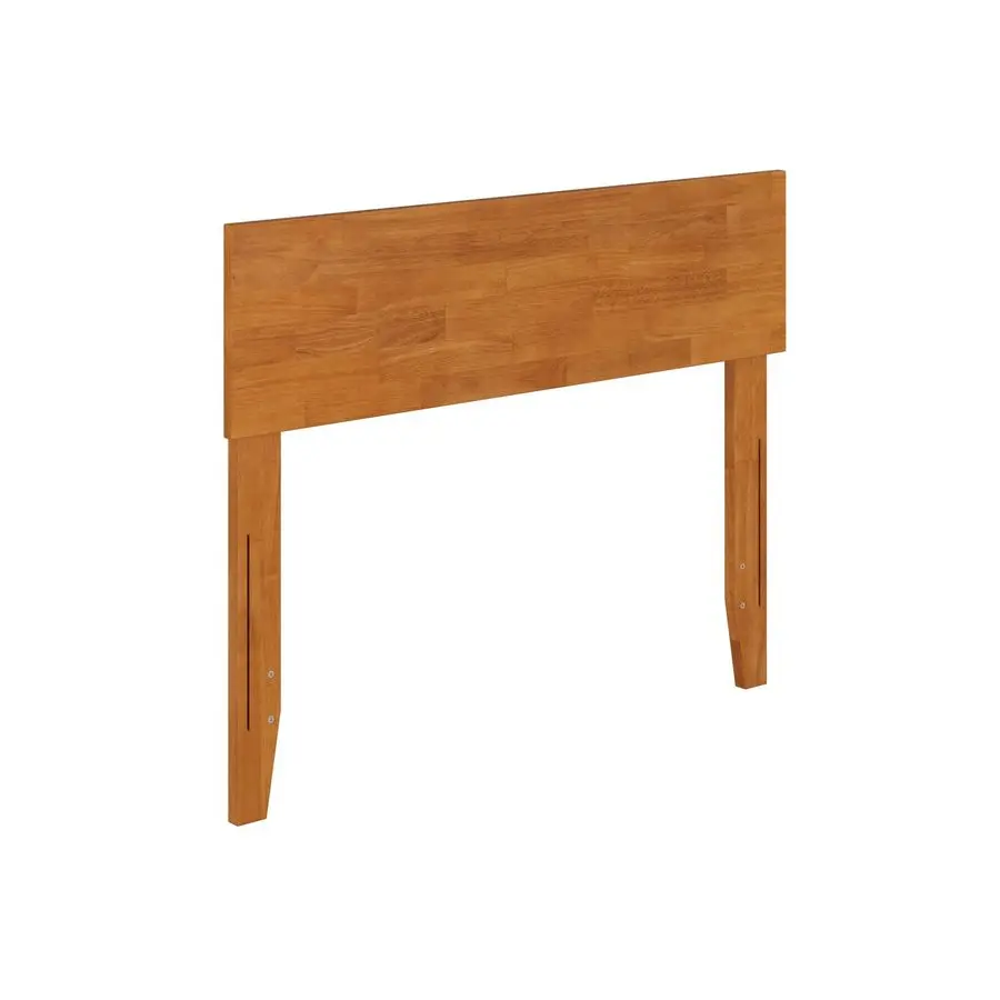 

Orlando Twin Adjustable Modern Solid Wood Panel Headboard, Light Toffee