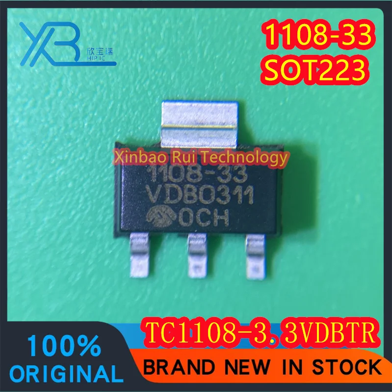 

(5/10pieces) TC1108-3.3VDBTR TC1108-3.3 1108-33 SOT223 chip integrated IC 100% new original electronics