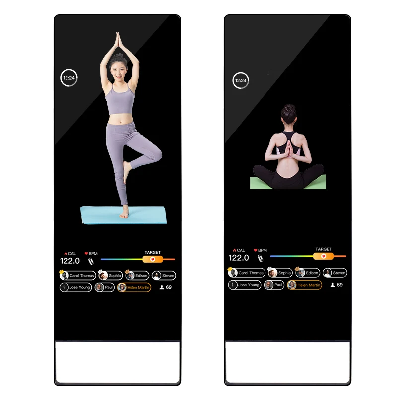 Smart home exercise mirror movement Android smart fitness mirror AI artificial intelligence