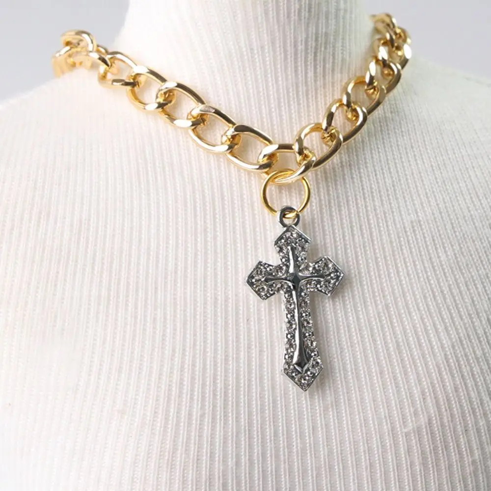 Cute Fancy Zircon Cross Pendant Medium Cosplay Design Pet Adjustable Dog Accessories Cosplay Events