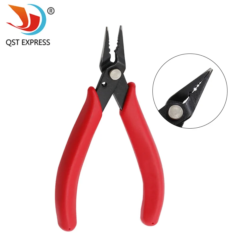 Wire Cutter Cutting Pliers Practical Wire and Cable Cutting Long Nose Pliers DIY Trimmer Bevel Cutter Red Hand Tools