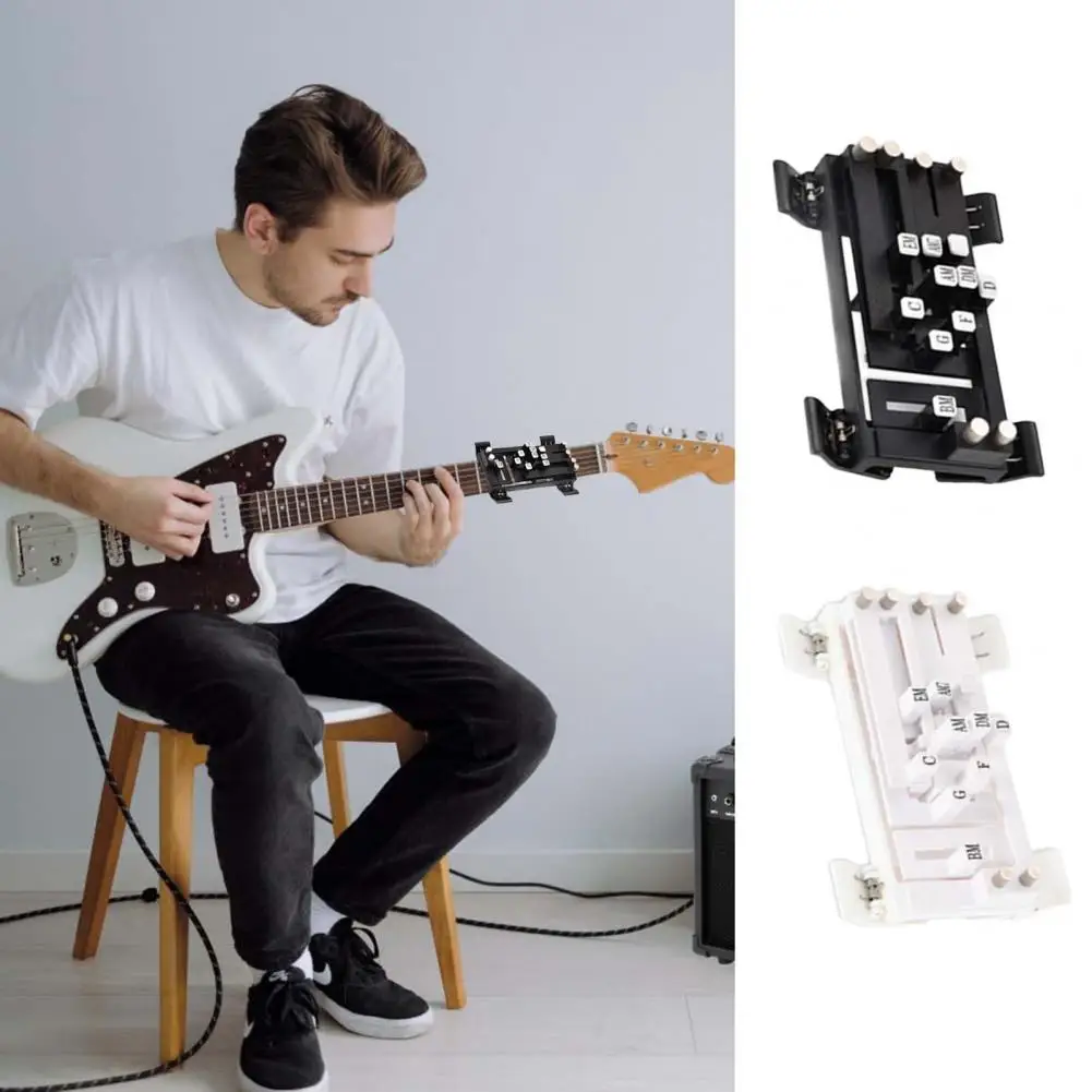 Guitar Chord Aid One-Touch Chords Presser Guitar Learning Tool Guitar Chord Trainer Practice Aid For Beginners Guitars Lover