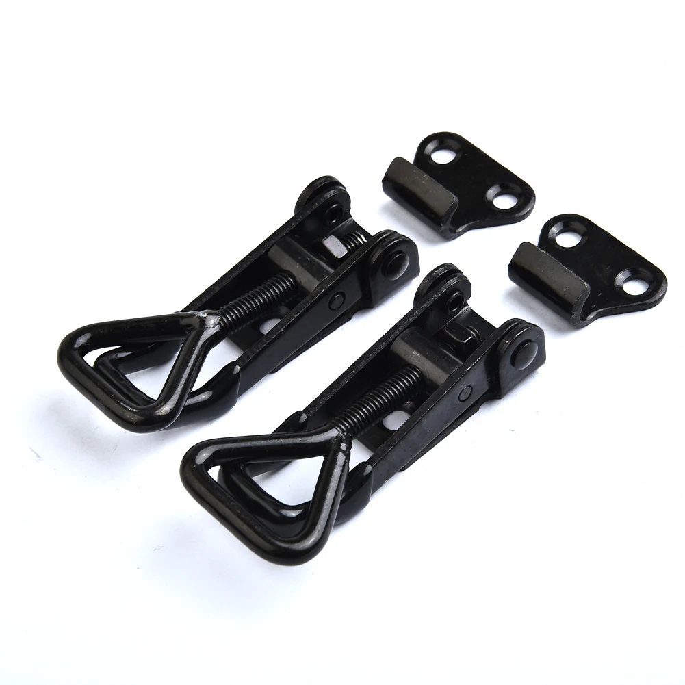 

Clip Toggle Clamp Attachment Black Catch Components Equipment Fixture Hasp High Carbon Steel Home 100KG/220lbs