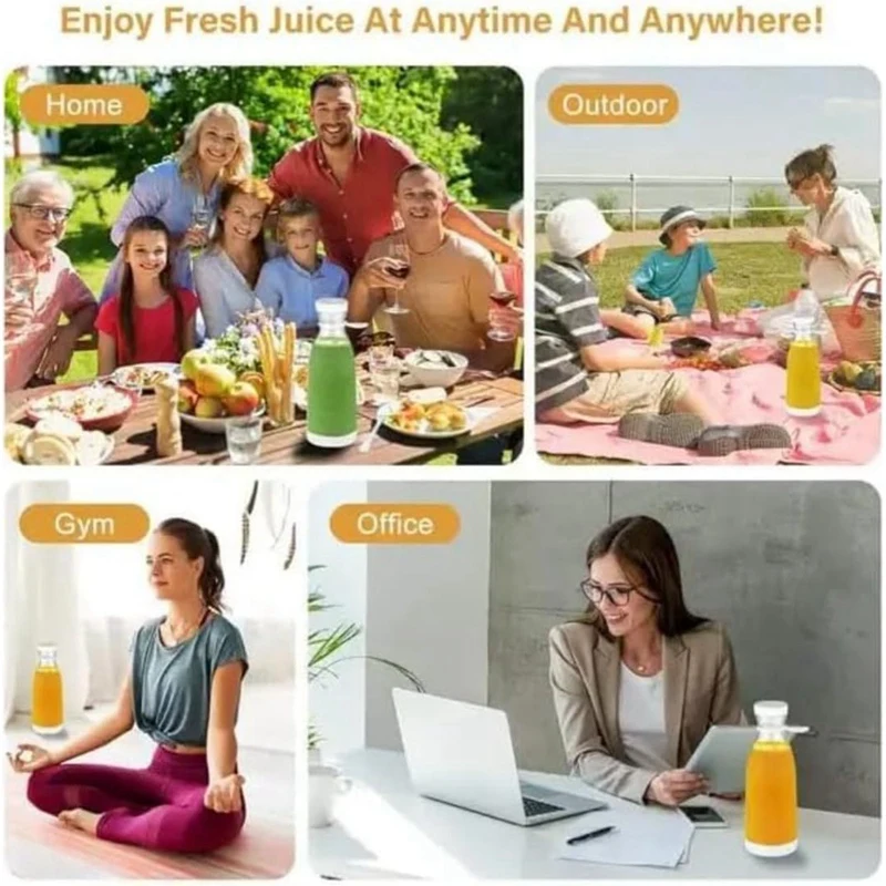 Rechargeable Portable Blender Electric Juicers Fruit Mixers USB Smoothie Mini Blender Personal Juicer Maker Machine