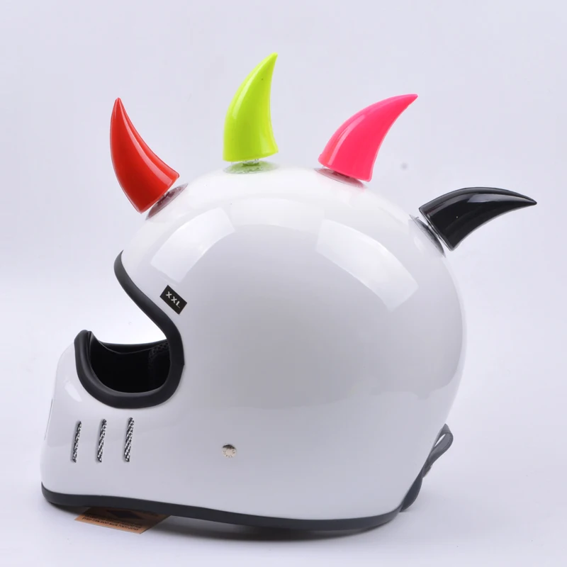 Multicolor Helmet Devil Horns Motorcycle Electric Bike Car Styling Decoration Helmet Horns 1pcs