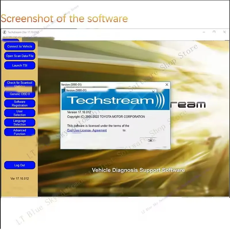 

Techstream 17.10.012 codering diagnose auto scannen OTC Scanner ECM ECU codering diagnose
