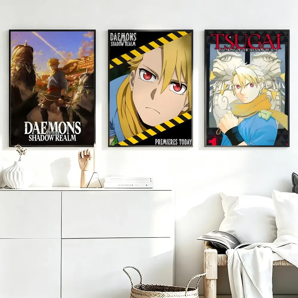 Aesthetic Wall Art Poster Trendy manga Daemons of the Shadow Realm Poster for Bedroom Dorm Room Home Decor Large Wall Picture