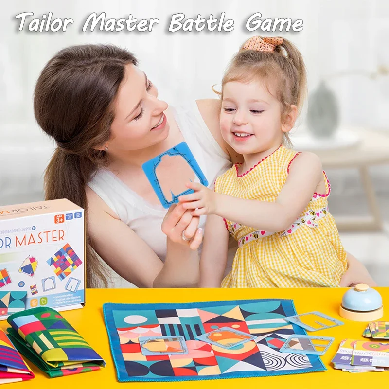 Tailor Master Battle Game Kids Toys Color Shape Matching Logical Thinking Board Games Interactive Montessori Educational Toys