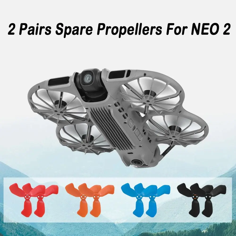 

2 Pairs Replacement Drone Propellers With Screwdriver Quick Release Drone Spare Blades Lightweight Colorful for DJI Neo 2