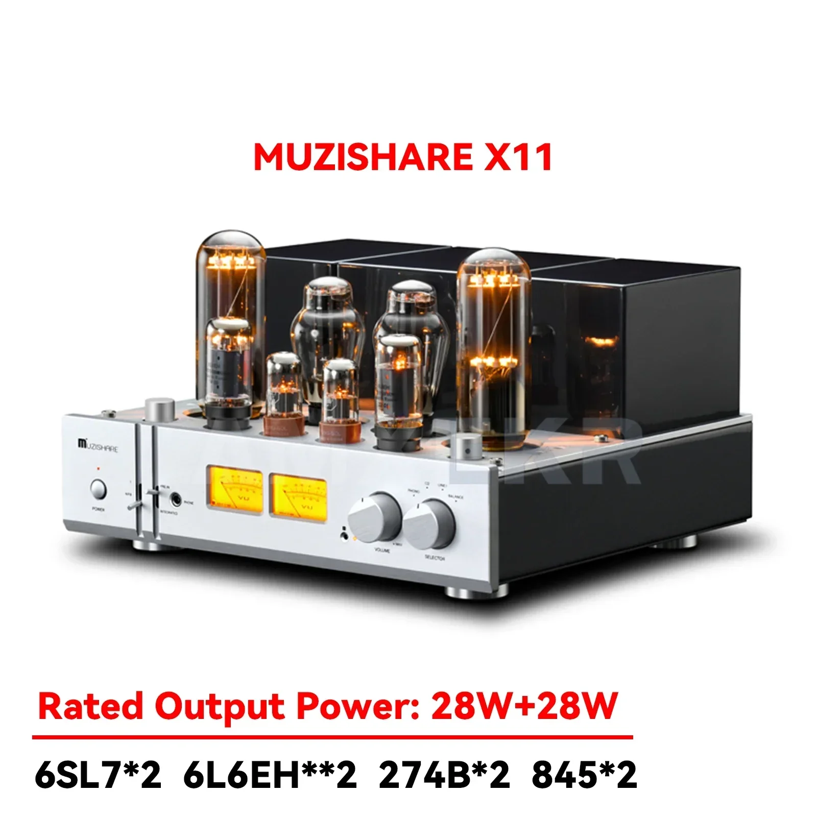 

Вакуумный цифровой усилитель мощности MUZISHARE X11 6L6 Push 845 класса A, Hi-Fi усилитель мощности/усилитель певицы/баланс