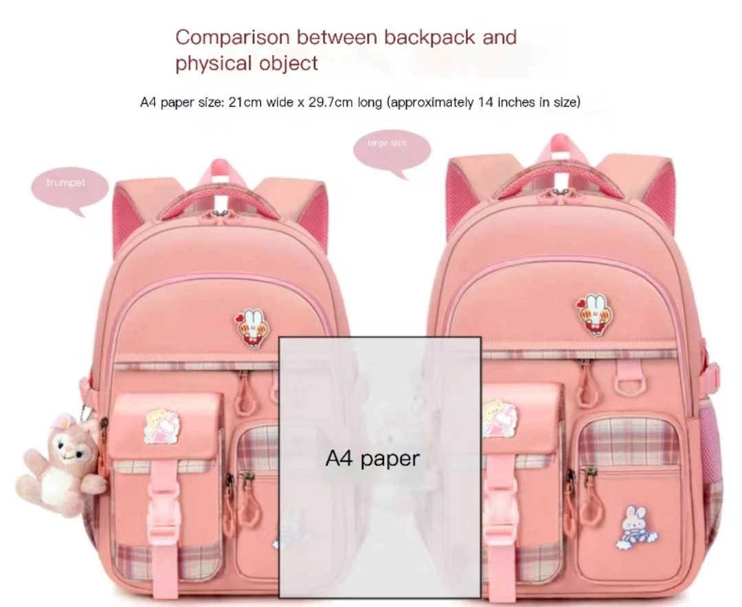 New Type of Lightweight Backpack Primary School Girls Children's Backpack Large Capacity Spine Protection Wholesale Waterproof