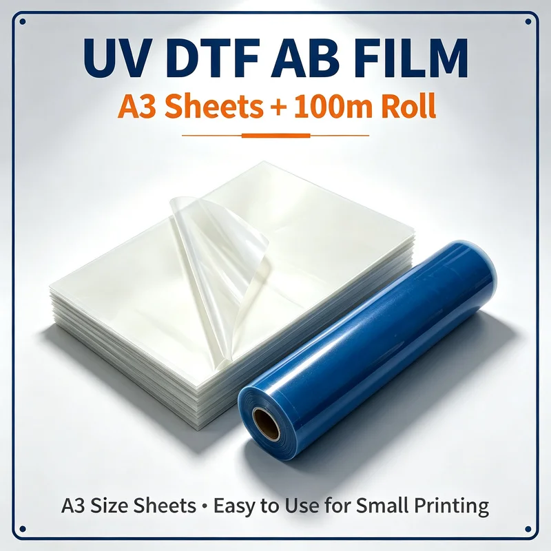 DTF Printer Direct Print A3 sheets per pack A+B film label transfer sticker PET film ink consumables