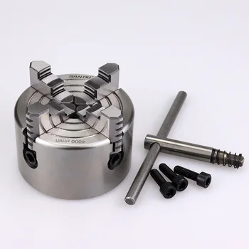 K72-80 4 mandíbulas independentes 80mm (3.15 pés) mandril de rolagem manual para mini torno mecânico com aço endurecido para processo de madeira