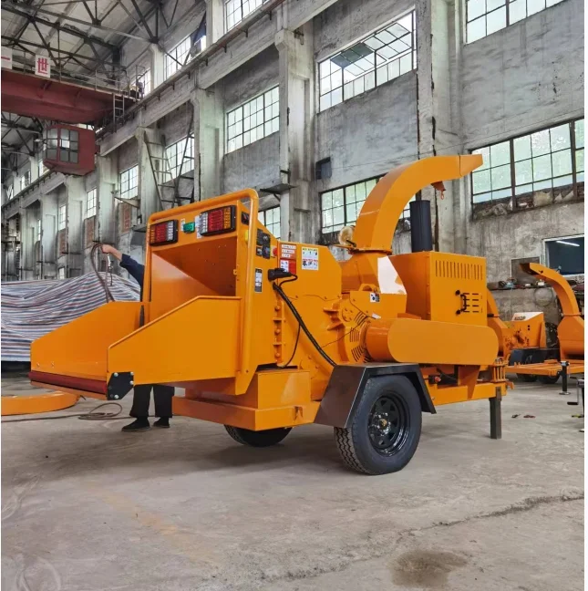 Wood Chipper Mulcher Crusher Machine Grinder Shredder Tree Branch For Sawdust Powder Sale