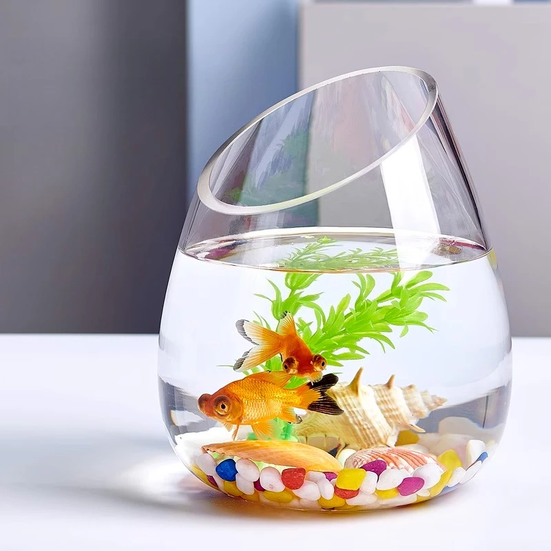 

Office Fashion Aquariums Glass Design Modern Ornamental Fish Accent Aquariums Living Room Luxury Home & Garden Acquario Lsyg