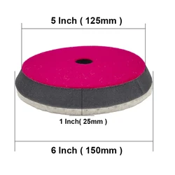 High Quality Professional Car Auto Soft Wool Buffing Polishing Pad Buffer Woollen Polishing Pad For Automotive Scratch Removing