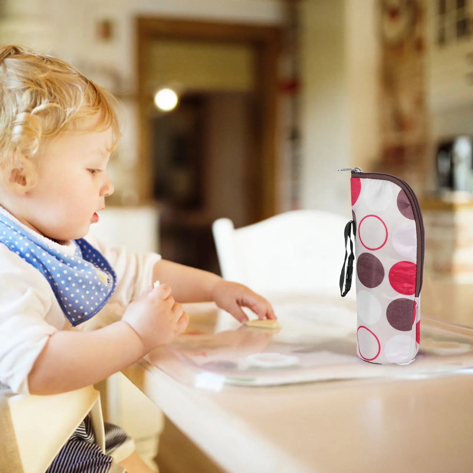 

Infant Nursing Bottle Bag Insulated Pouch Durable Material Maintains Temperature Easy Carry Stroller Attachment