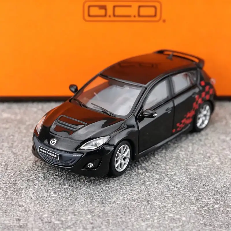 1:64 MAZDA 3 MPS Legierung Sportwagen-Modell Druckguss Metall Klassisches Rennwagen-Modell Hochdetaillierte Miniatur-Sammlerstücke