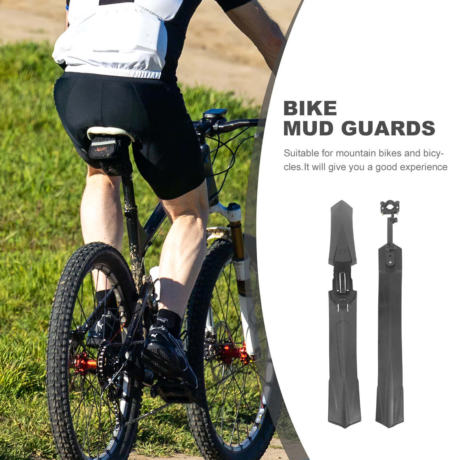 

1 set Bike Mountain Bicycle Front Rear Fenders Protective Accessories Cycling Bike Mudguard Mudflaps Durability