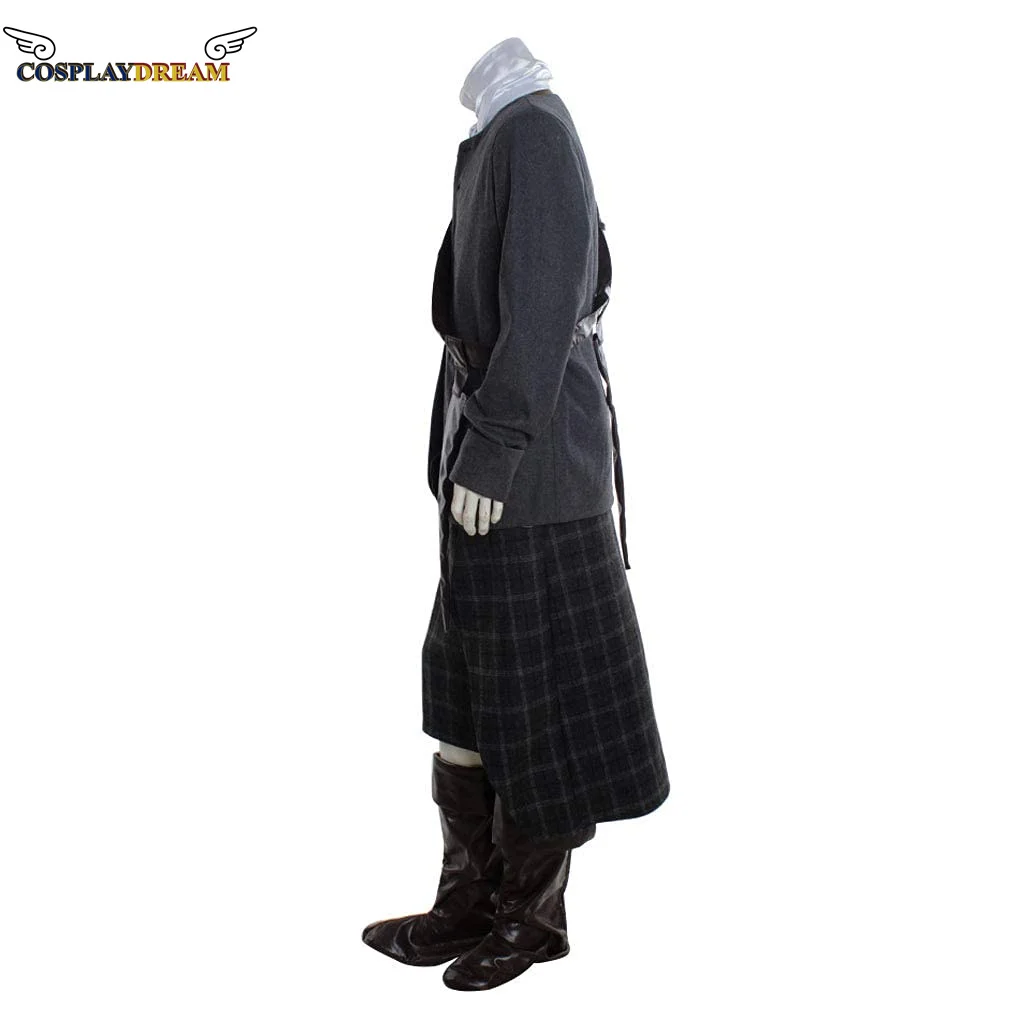 （in stock）Outlander Season 1 Jamie Fraser Cosplay Costme Uniform Suit 15th Scottish Highland Men\'s Uniform Set Halloween Costume