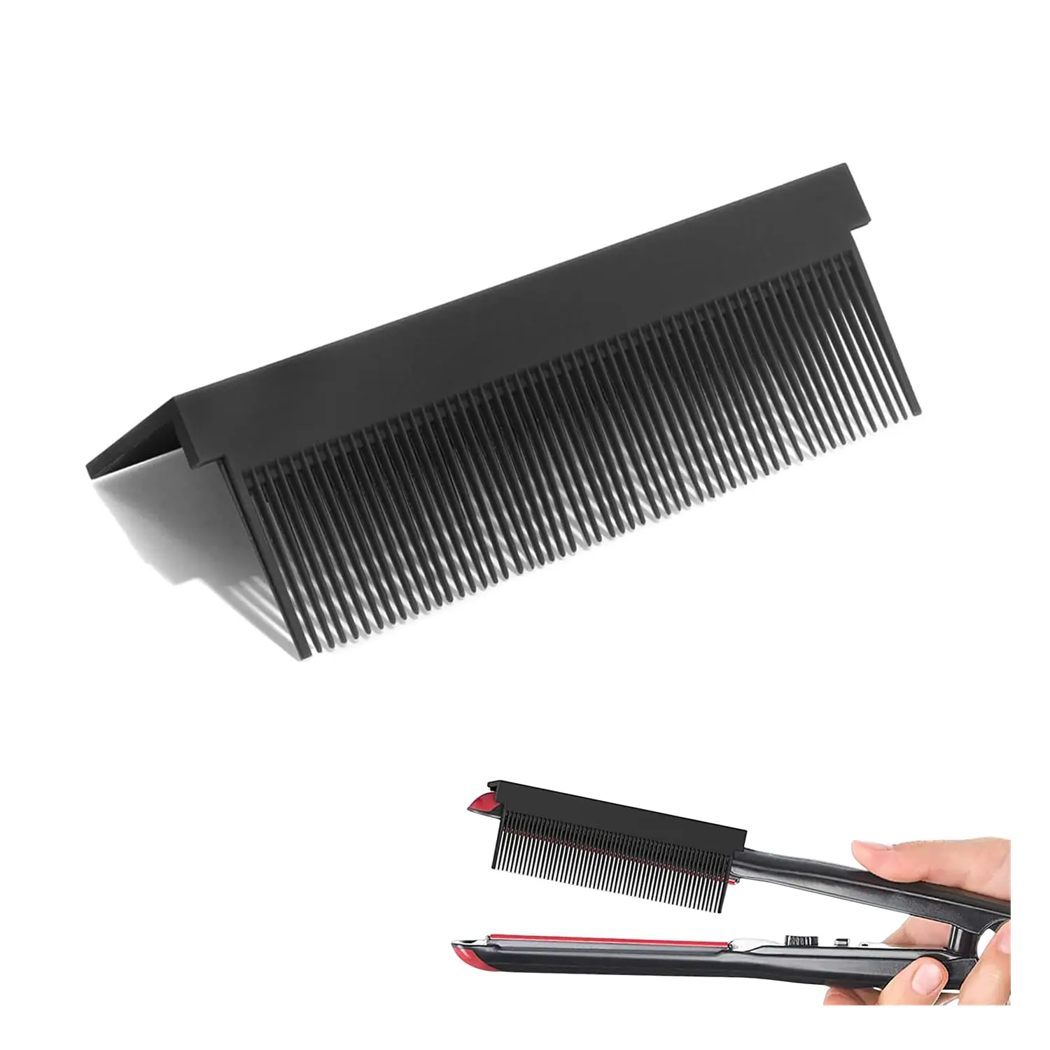 1/2PCS Comb Attachment for Flat Iron Washable Folding Hair Straightener Comb Hairdressing Brush Comb Accessory Hair Styling Tool
