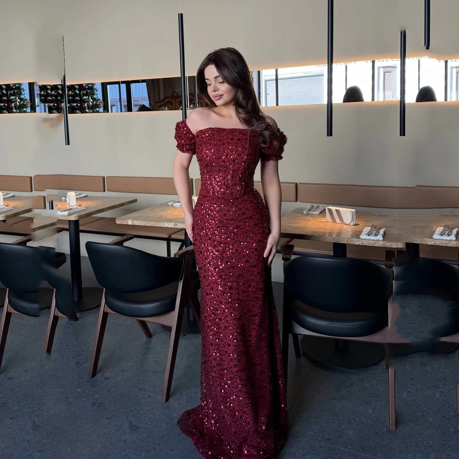 

Lorrtta Платье Вечернее Luxurious Women's Evening Dresses for Special Occasions Customized Elegant Party Dresses 2025 Sequins