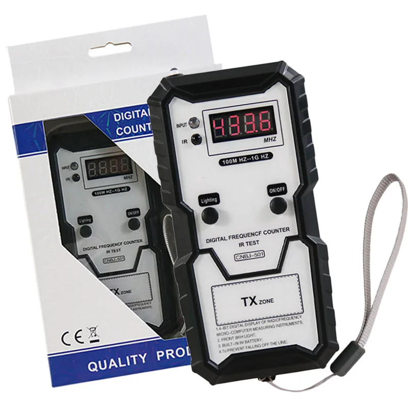 

Digital Infrared Frequency Counter Car key Frequency Meter 100M-1GHZ Remote Controller Frequency Tester
