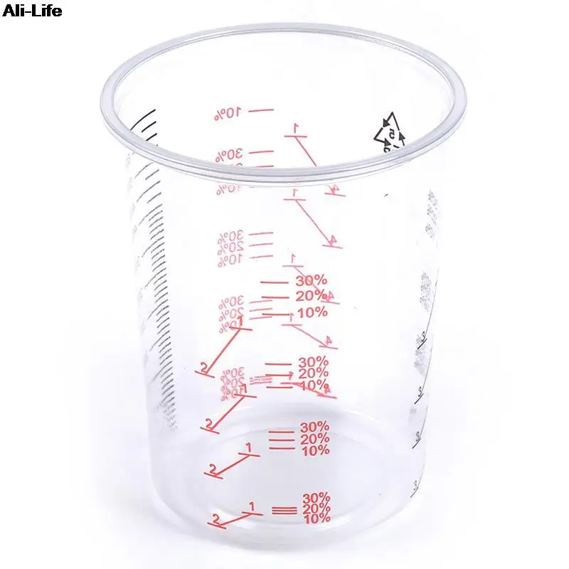 Ollas mezcladoras de pintura, vaso calibrado para mezcla precisa de pintura y líquidos, plástico, 10 piezas, 600ml