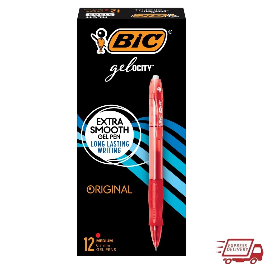 

Long Lasting Gel Pens 0.7mm Medium Point 12 Count Smooth Writing School Office Home Journaling Note Taking
