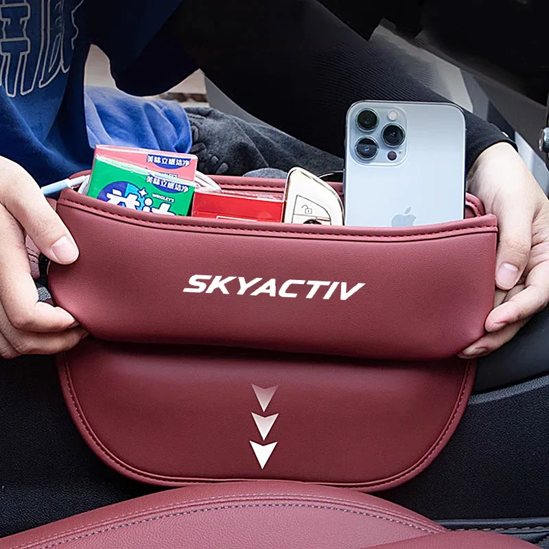 Organizer per seggiolino auto scatola portaoggetti per fessure Organizer per auto supporto per riempitivo a fessura per Mazda Skyactiv Technology