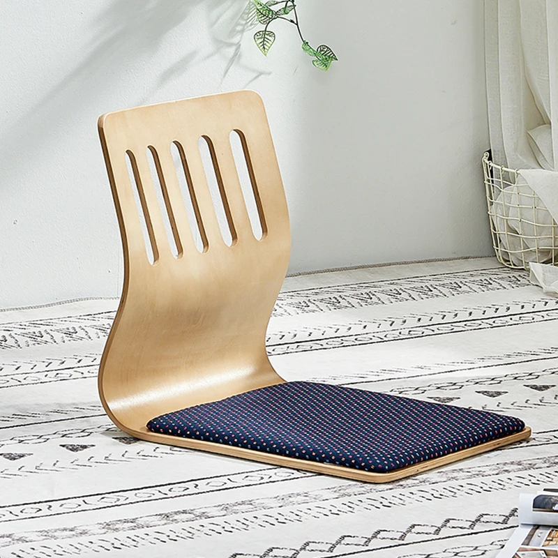 

Dorm Bed Floor Seat, Balcony Footless Lazy Chair, Japanese/Korean Backrest Cushion Chair, Home Bay Window Floor Seat