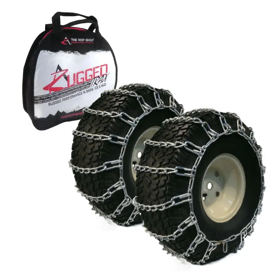

2 Link TIRE Chains 18x6.508 18x6508 18x650x8 186.58 Tractor Rider Snowblower