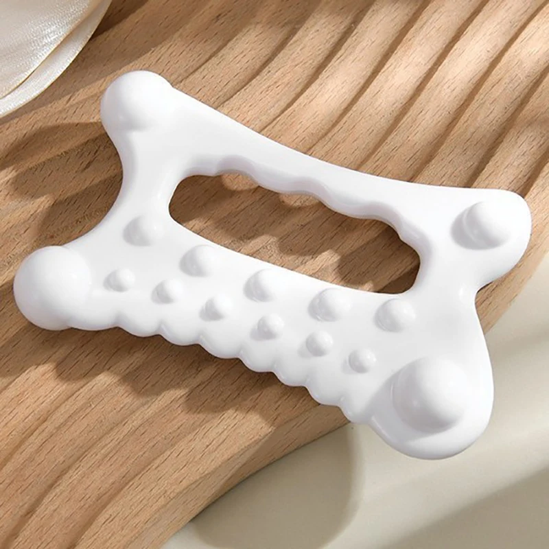 Nuova manutenzione del viso Gua Sha Tavola da massaggio Resina statica gratuita Piastra raschiante portatile per tutto il corpo per donne Adulti