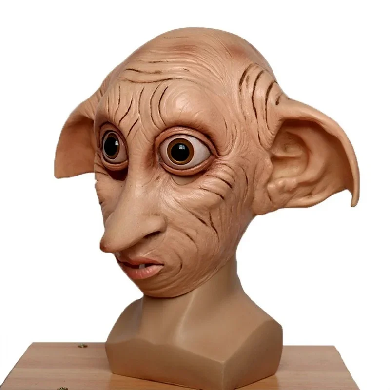 Anime Elf Role Playing Masks Elves Mask Cosplayer Dobby Elfin Latex Mask Animal Style Halloween Carnival Costume Headgear Props