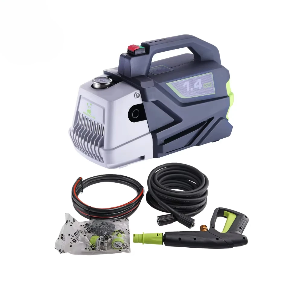 1.4KW Fully Automatic Induction Motor High Pressure Washer, 150Bar Portable Outdoor Cold Water Electric Car Washing Machine