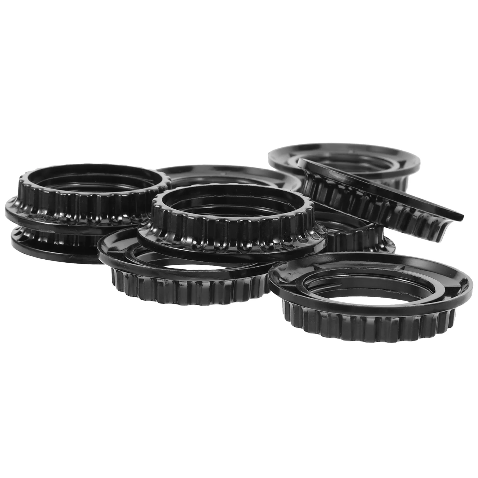 

10Pcs E26 Lamp Shade Ring Collar Insulation Lampshade Reducer Replacement Ring Parts for Floor Table Lamp Repair Light Fixture
