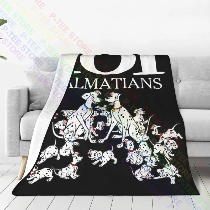 101 Dalmatians Fitted Jersey Blanket Soft Bedspread Breathable Cover Blanket Home Decotation